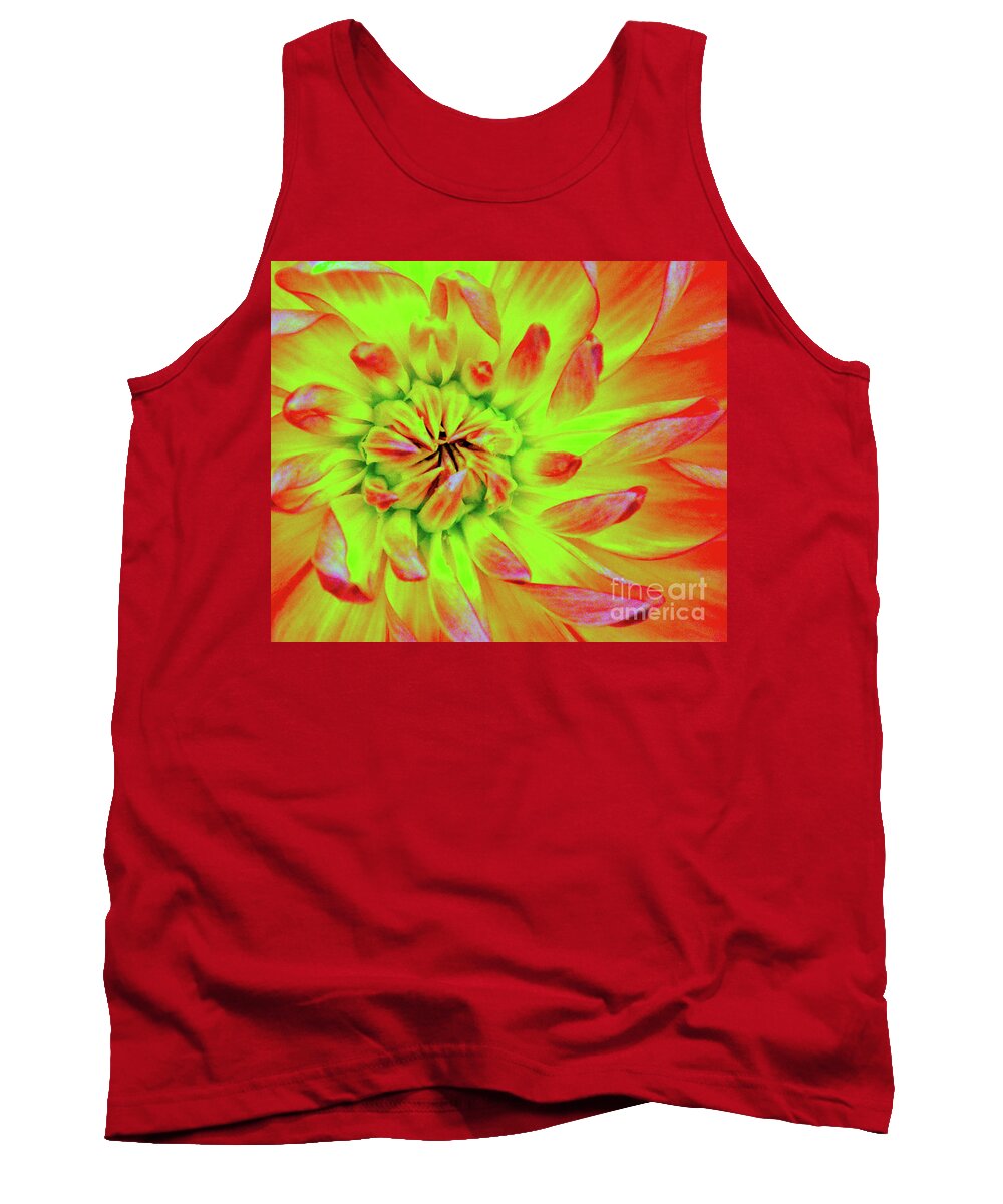 Backgrounds Tank Top featuring the photograph Red Whirl by Brian O'Kelly
