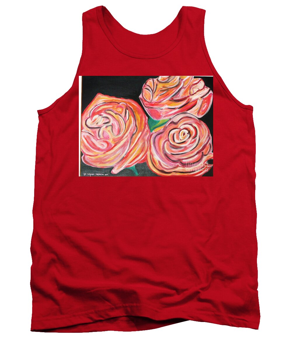 Acrylic Painting Tank Top featuring the painting Romantic by Yael VanGruber
