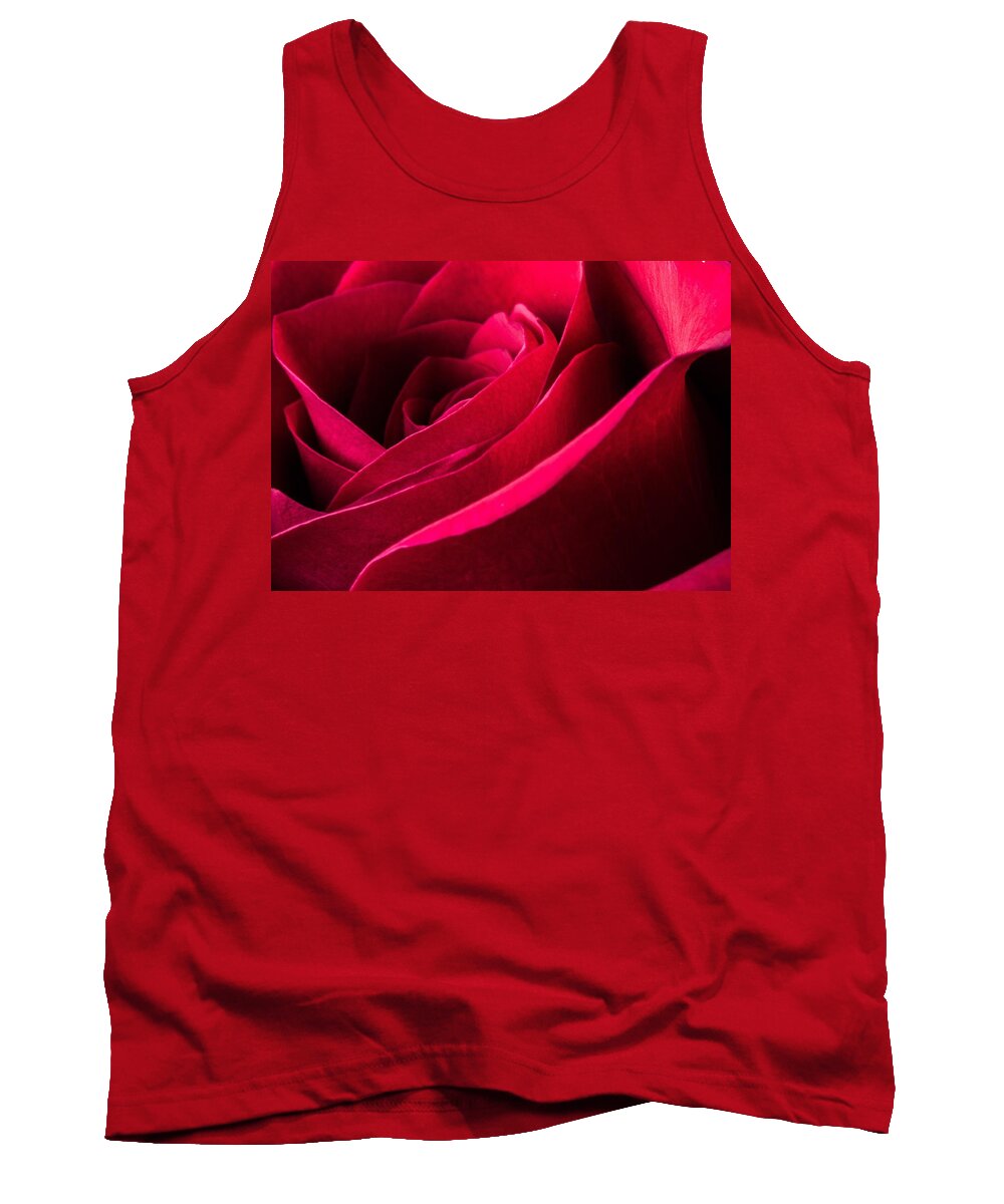 Flower Tank Top featuring the photograph Rose of Velvet by Tammy Ray