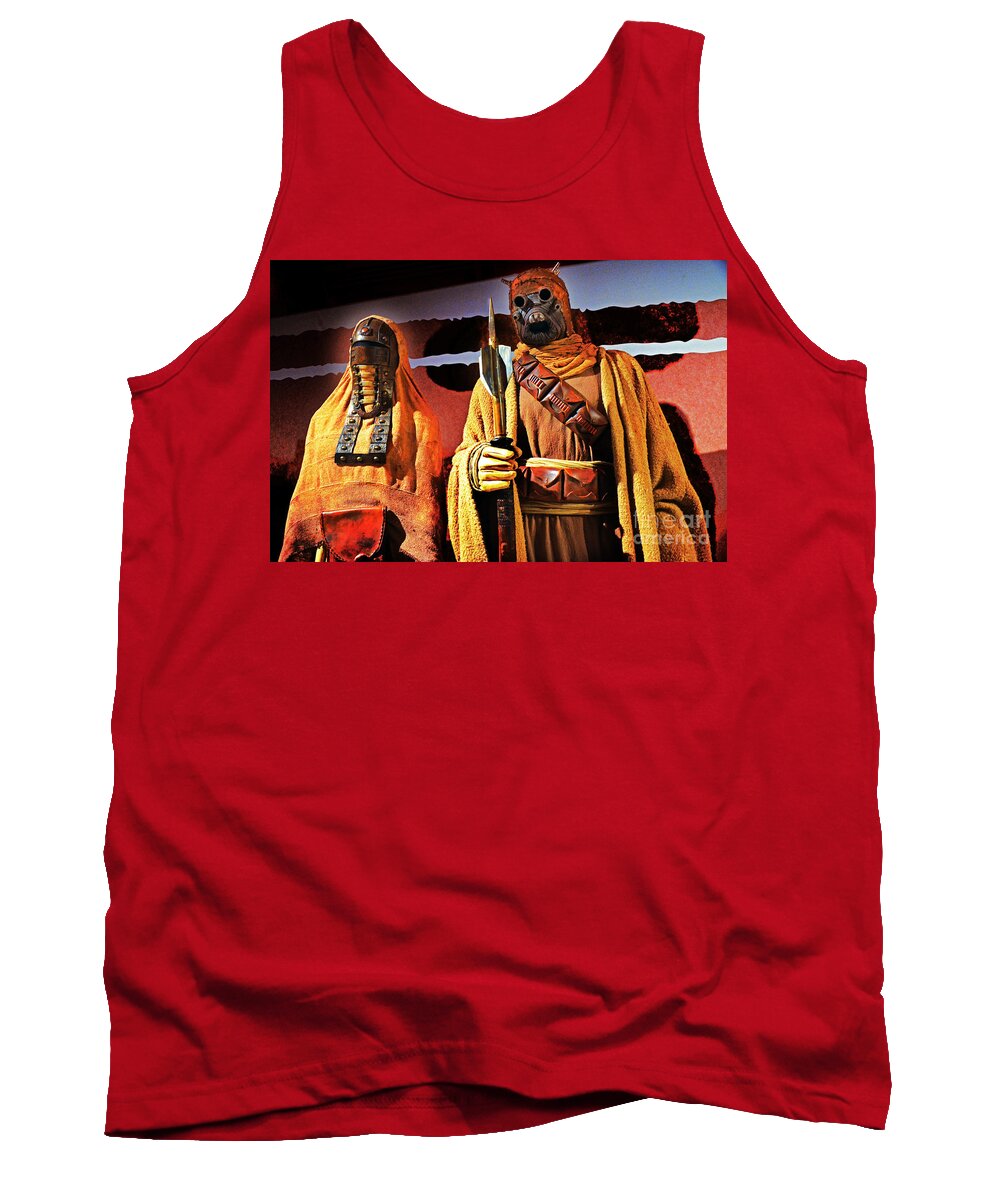 Sand People Tank Top featuring the photograph Sand People by Frank Larkin