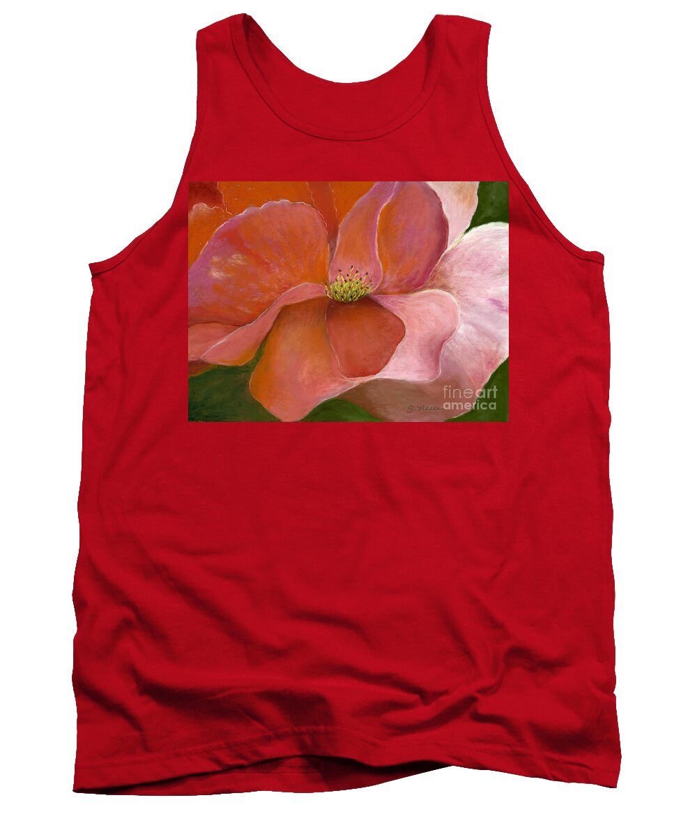 Flower Tank Top featuring the painting Shades of Pink by Ginny Neece
