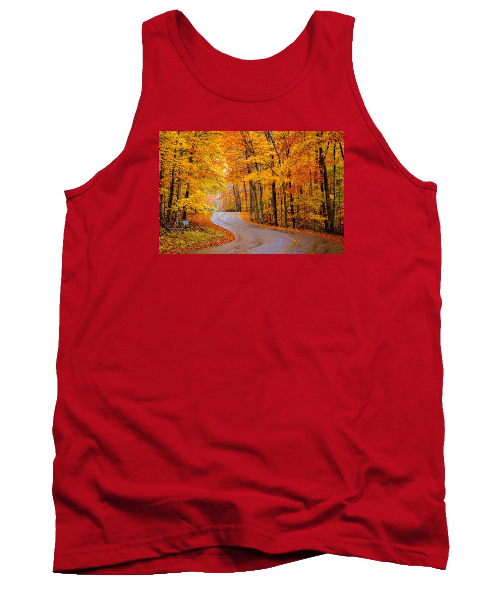 Wisconsin Tank Top featuring the photograph Slippery Color by David Heilman