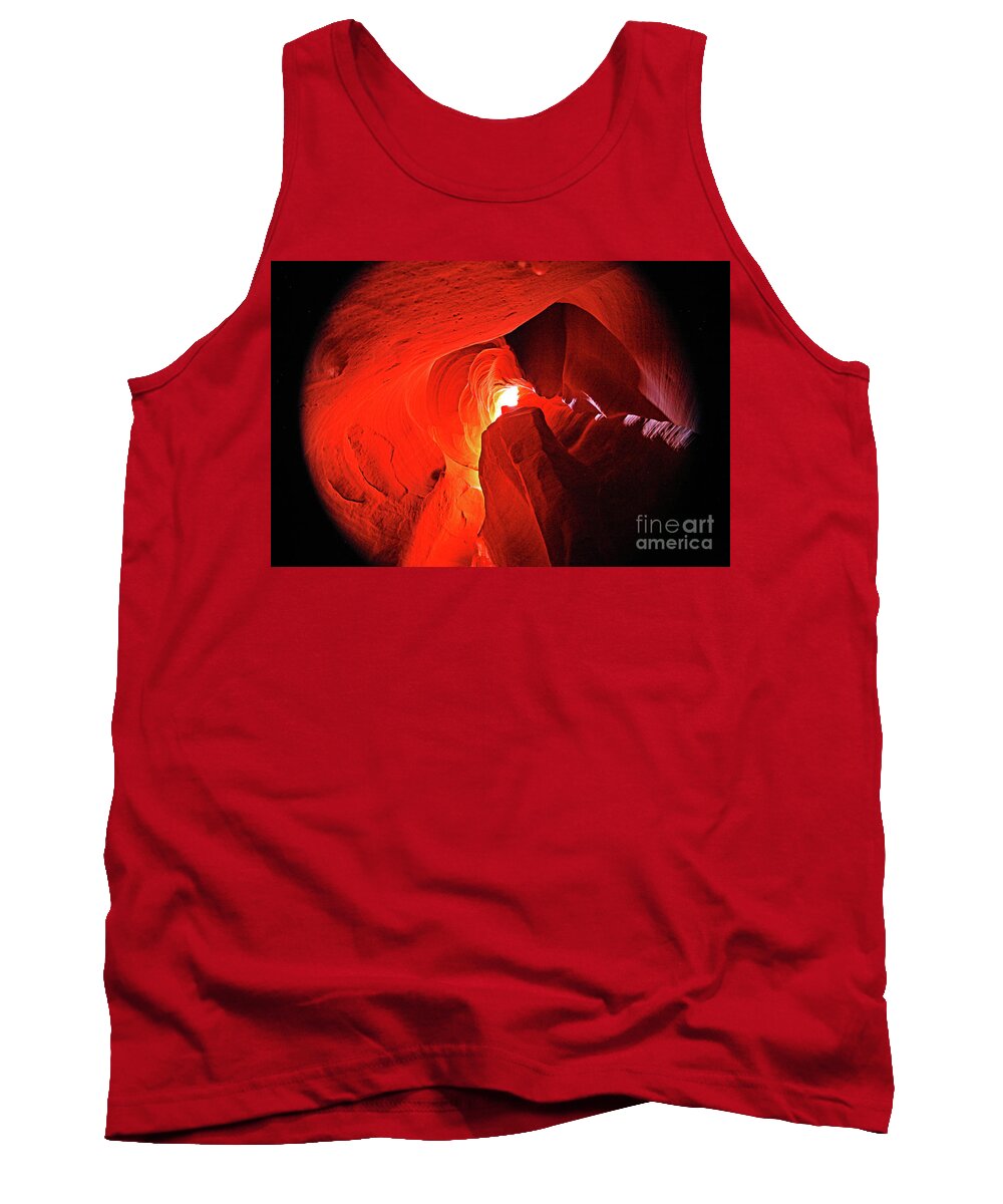  Tank Top featuring the digital art Slot Canyon 1 by Darcy Dietrich