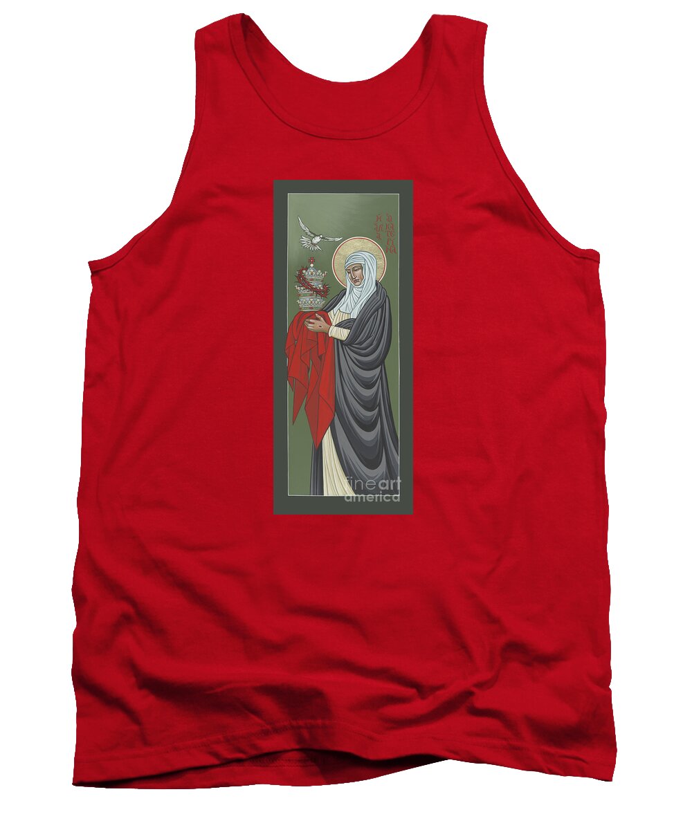 St Catherine Of Siena: Guardian Of The Papacy Tank Top featuring the painting St Catherine of Siena- Guardian of the Papacy 288 by William Hart McNichols