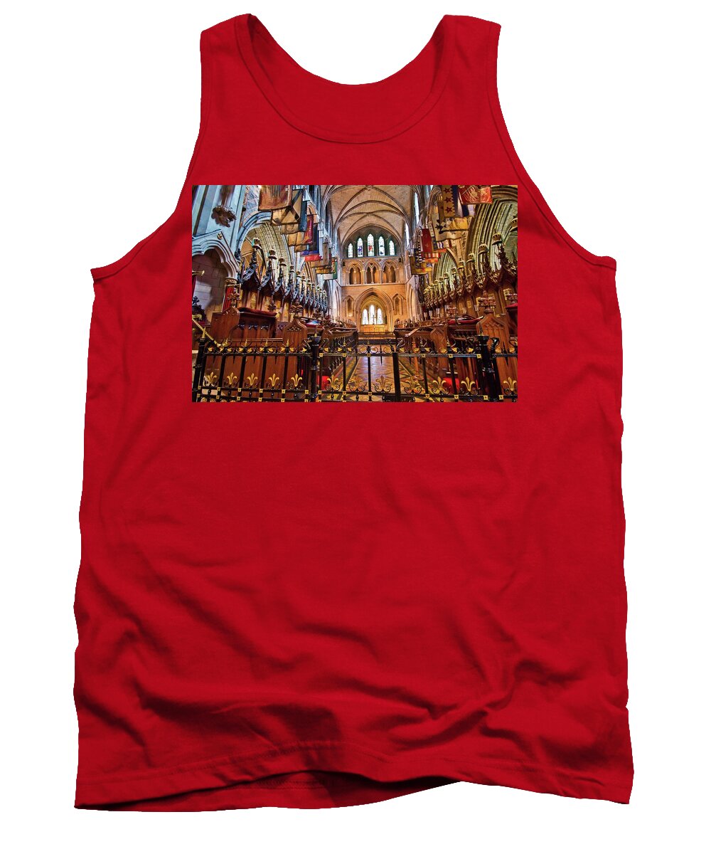 St. Patrick's Cathedral Tank Top featuring the photograph St. Patrick's Cathedral in Dublin by Marisa Geraghty Photography