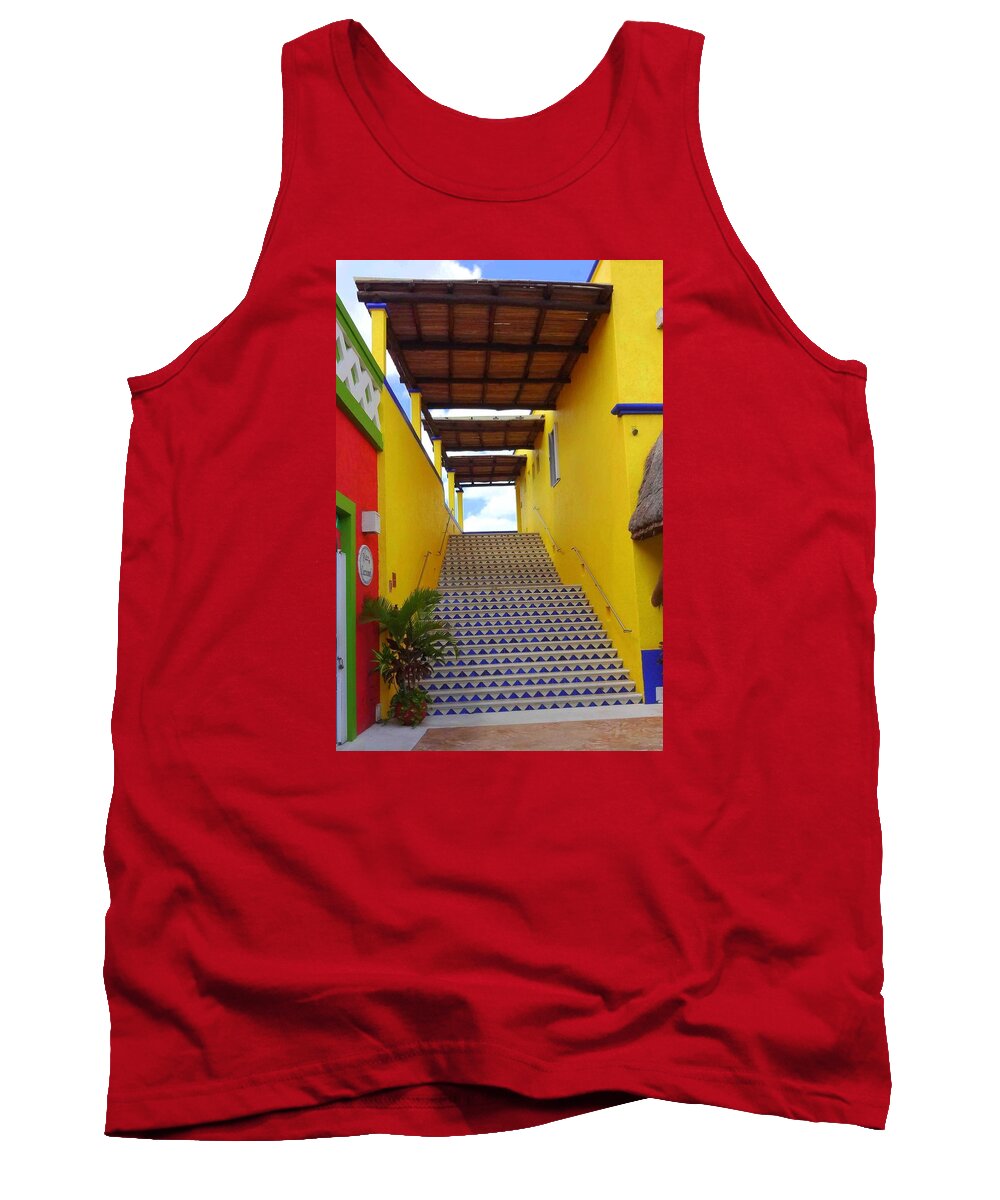 Staircase Tank Top featuring the photograph Stairway to Heaven by Donna Spadola