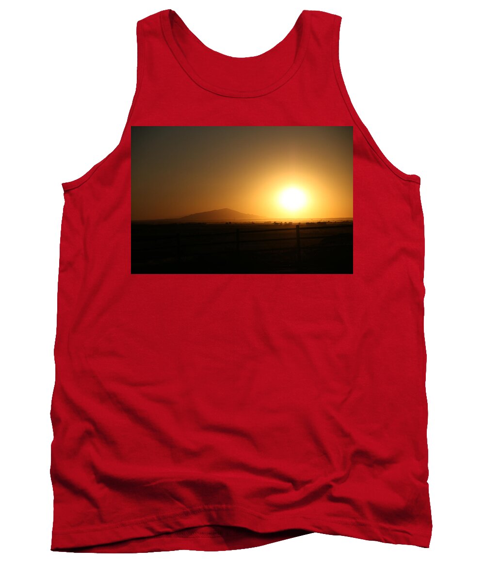 Print Tank Top featuring the photograph Sunset at Roswell New Mexico by Ryan Crouse