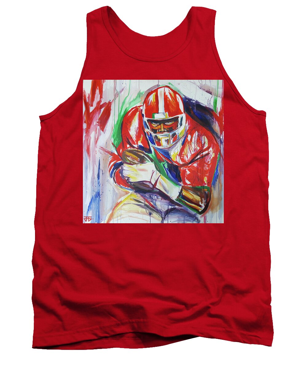 Sure To Score Tank Top featuring the painting Sure to Score by John Gholson
