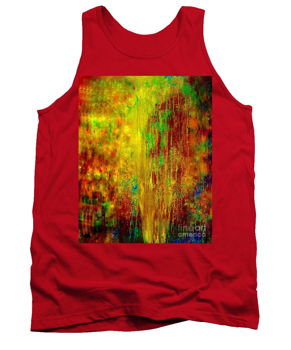 Painting-abstract Acrylic Tank Top featuring the painting The Creator Beckoning The Created by Catalina Walker