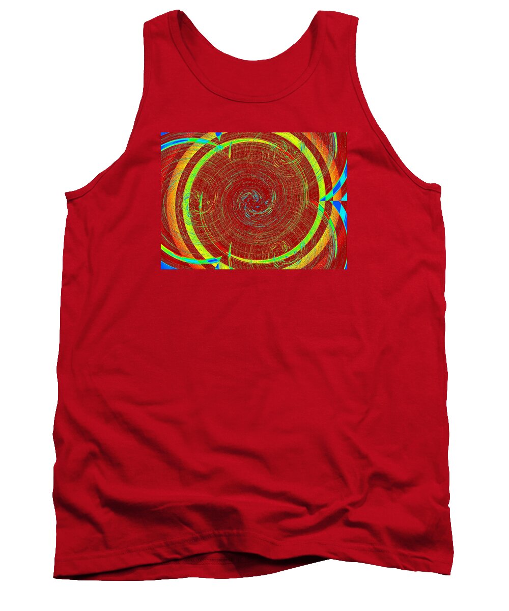 Spiral Tank Top featuring the photograph This Therapy Session Has Been Expensive by Andy Rhodes