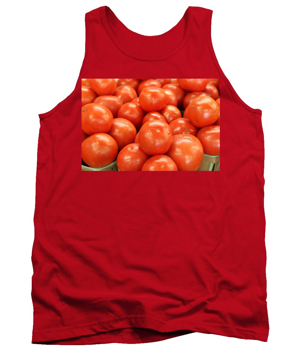 Food Tank Top featuring the photograph Tomatoes 247 by Michael Fryd