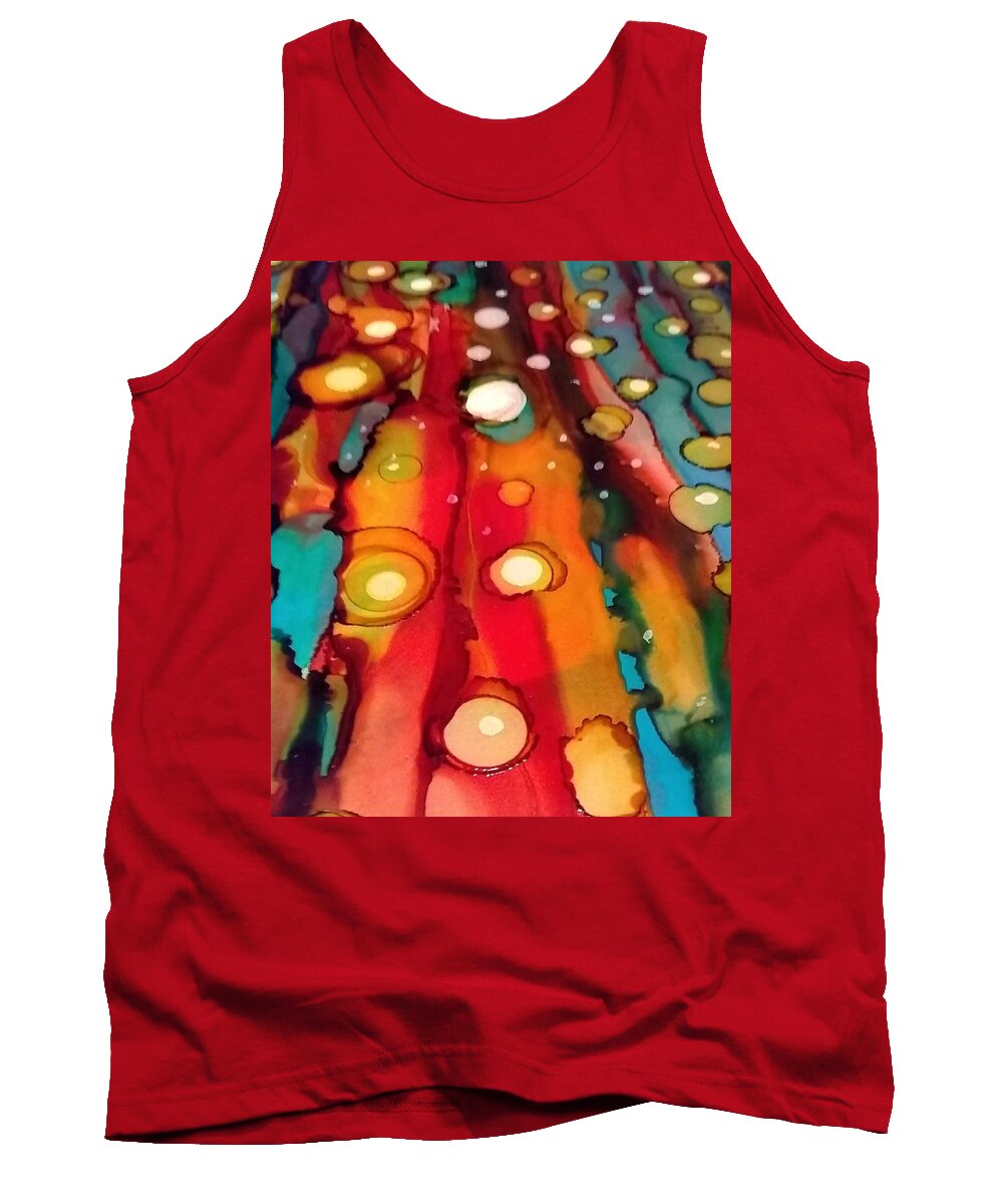 Gallery Tank Top featuring the painting Traveling by Betsy Carlson Cross