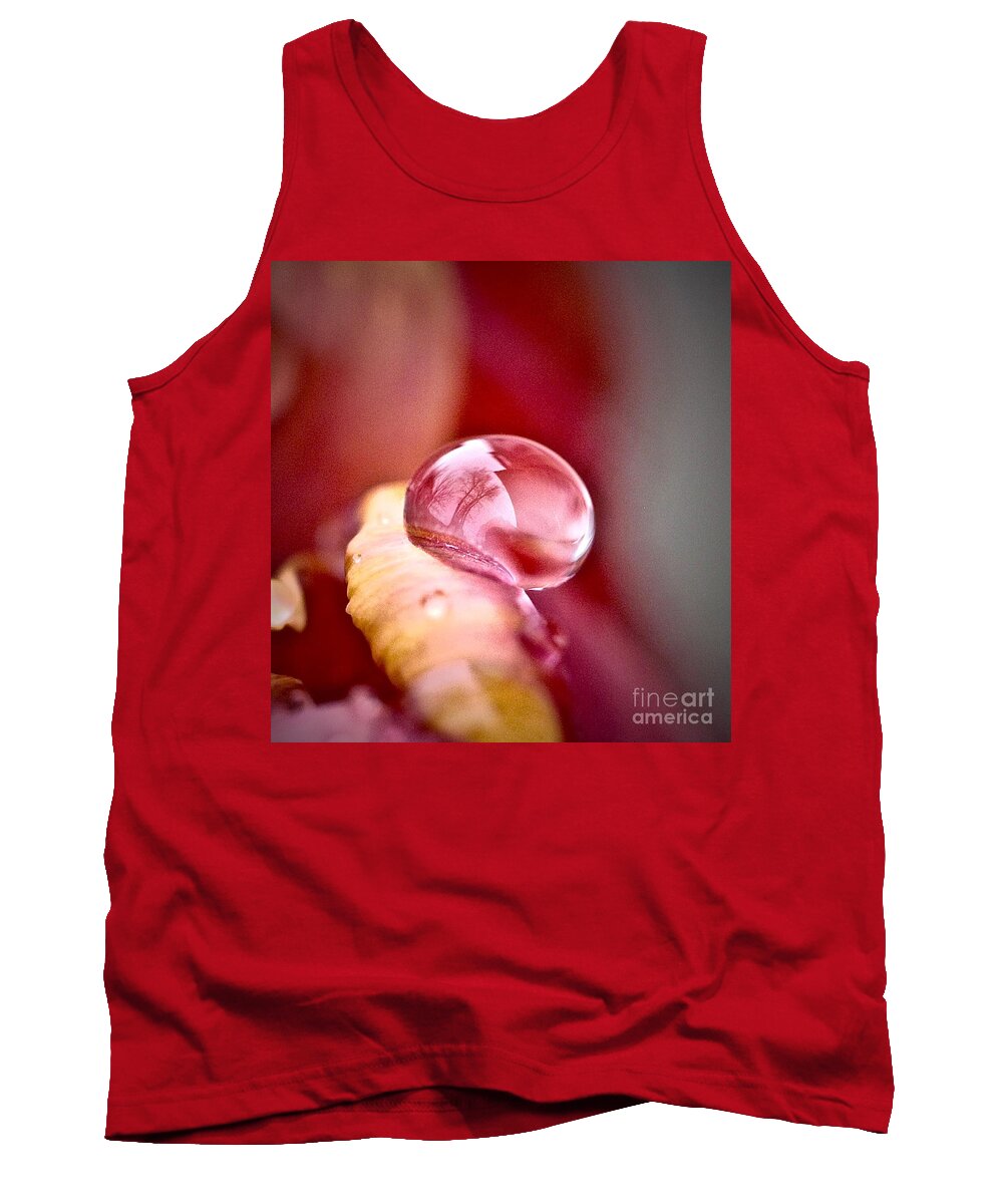 Drop Tank Top featuring the photograph Tree Reflection by Elisabeth Derichs