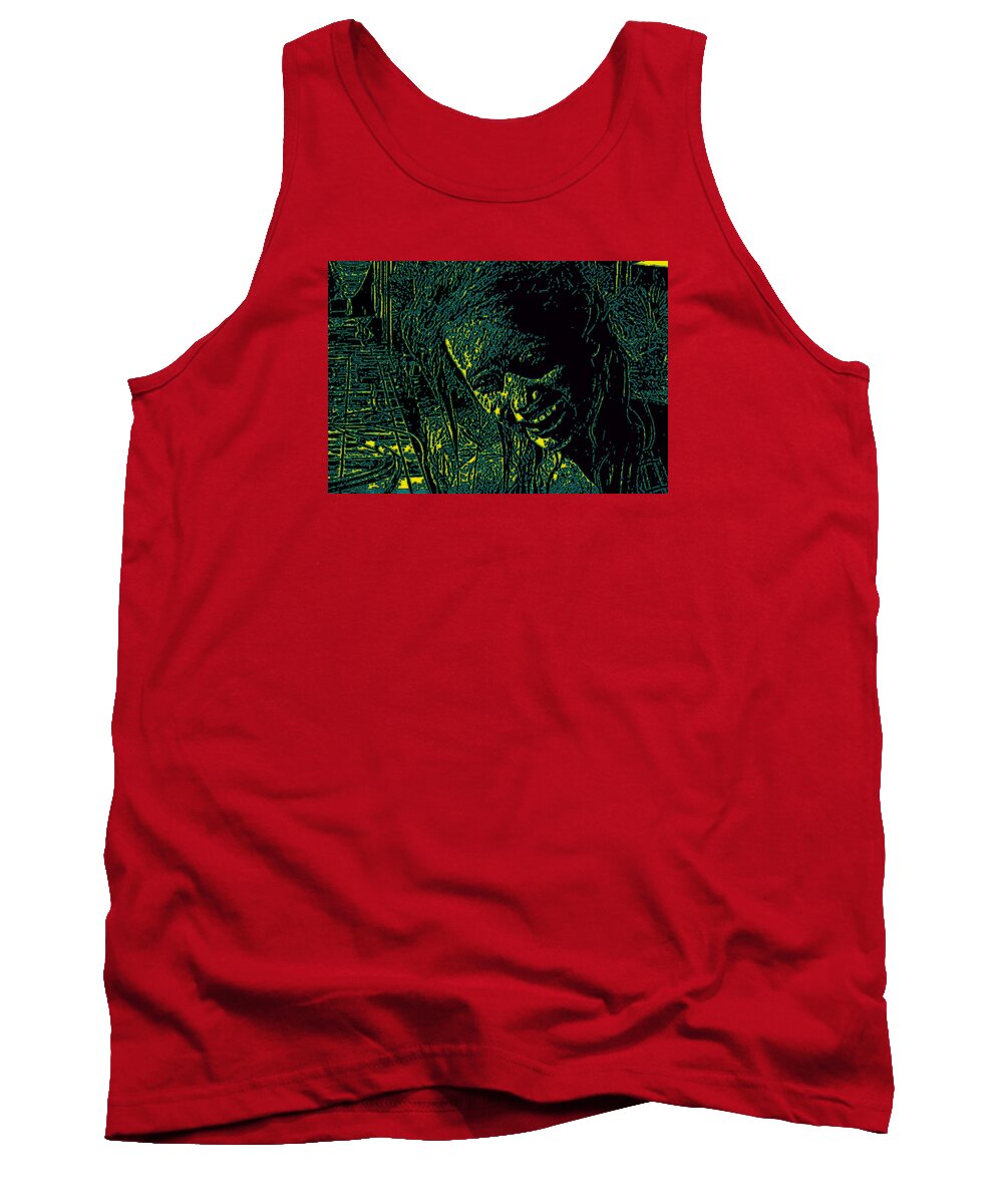  Tank Top featuring the painting Video Still 1 by Steve Fields