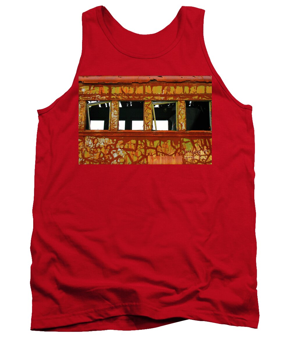 Railcar Tank Top featuring the photograph Vintage Railcar by Suzanne Lorenz