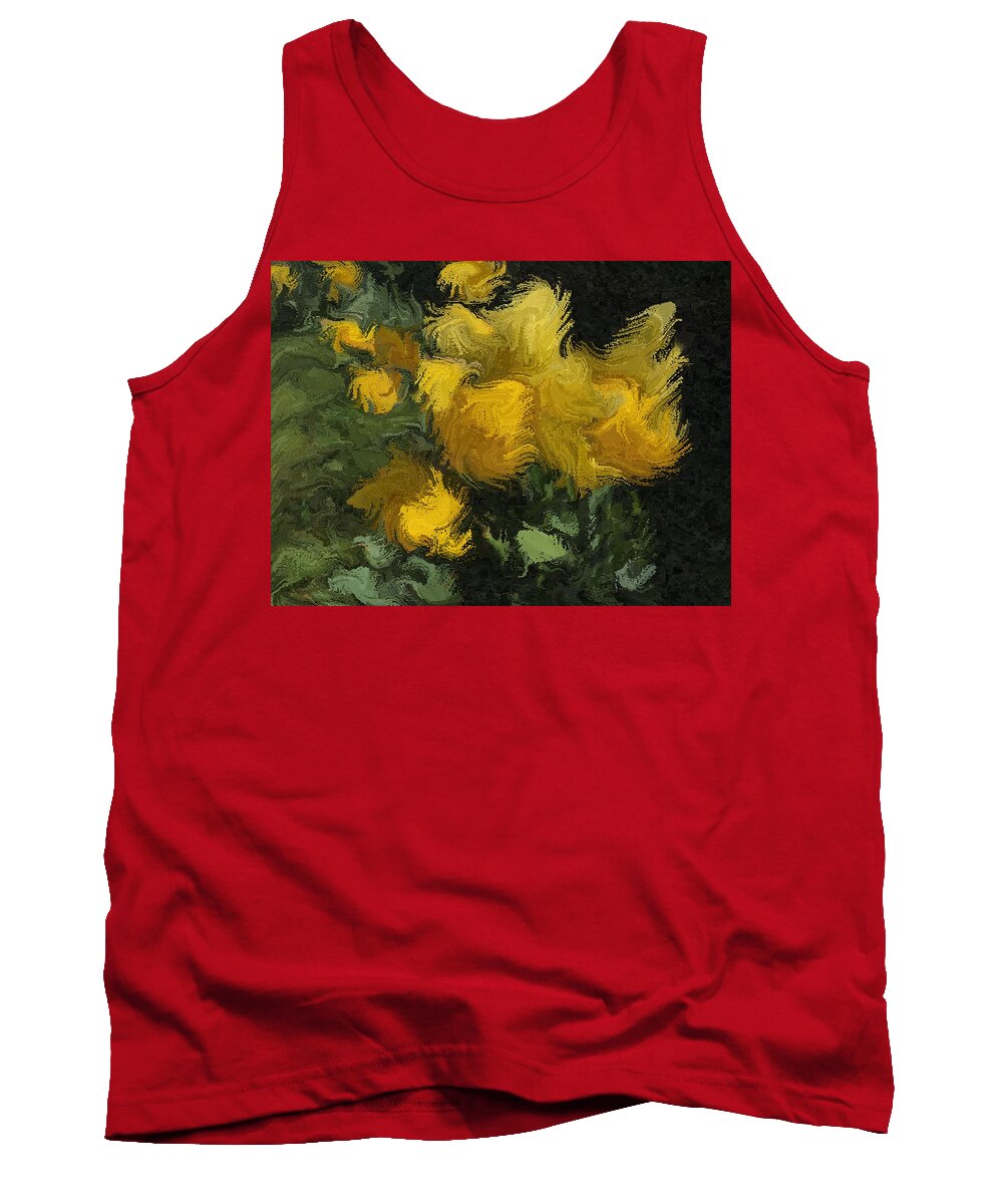 Abstract Tank Top featuring the photograph Whisperings of Spring by Mark Egerton