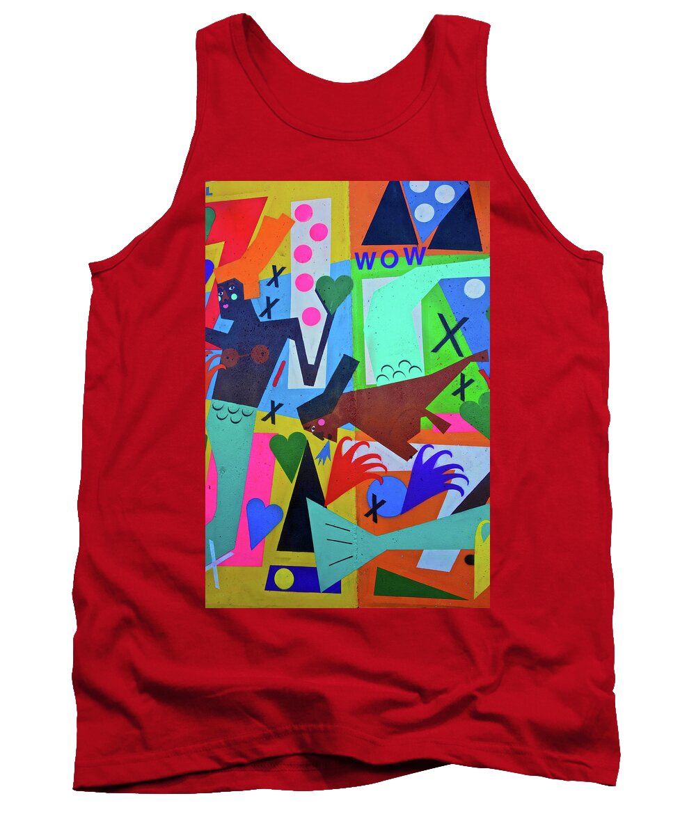 Wow Tank Top featuring the photograph WoW Coney by Joan Reese