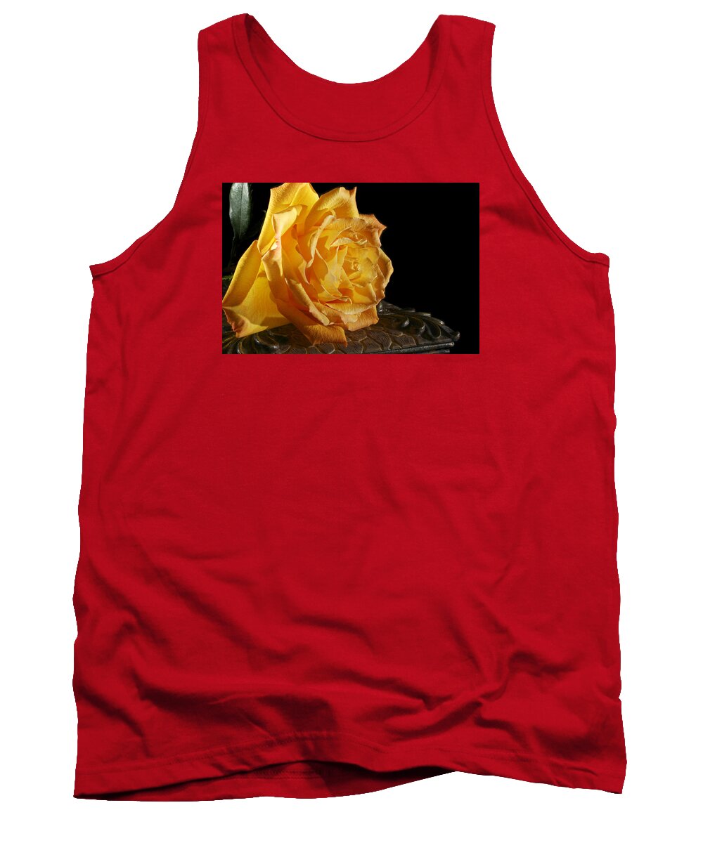 Yellow Tank Top featuring the photograph Yellow Rose by Robert Och