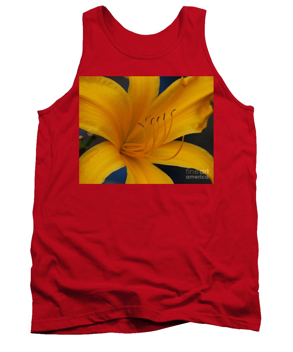 Flower Tank Top featuring the photograph Yellow Tiger Lilly by Grace Grogan