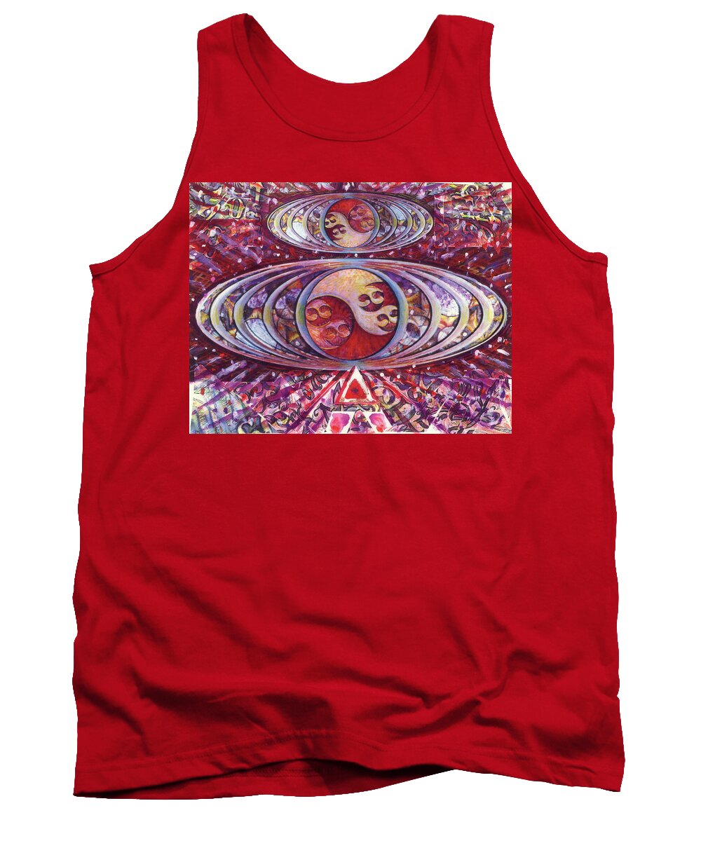 Drawing Tank Top featuring the painting Level #1 by Jeremy Robinson