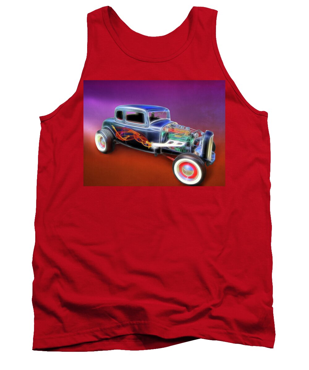 1932 Ford Tank Top featuring the digital art 1932 Ford Roadster by Rick Wicker