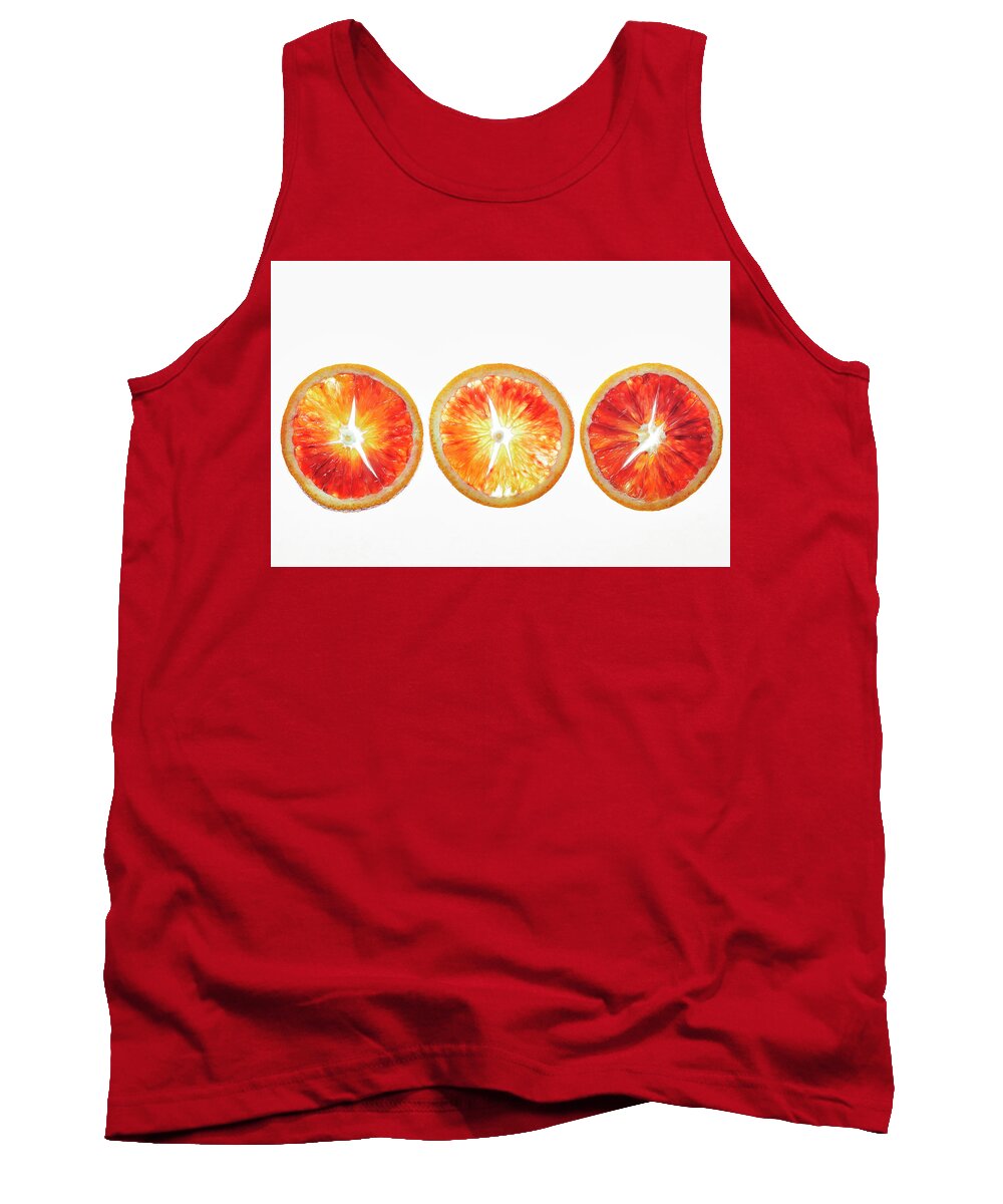 Fresh Tank Top featuring the photograph Blood Orange #1 by Cuisine at Home