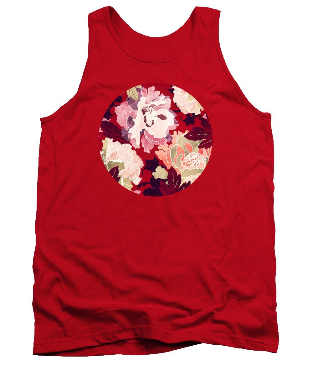 Flower Tank Top featuring the digital art Bold Botanical II by Spacefrog Designs