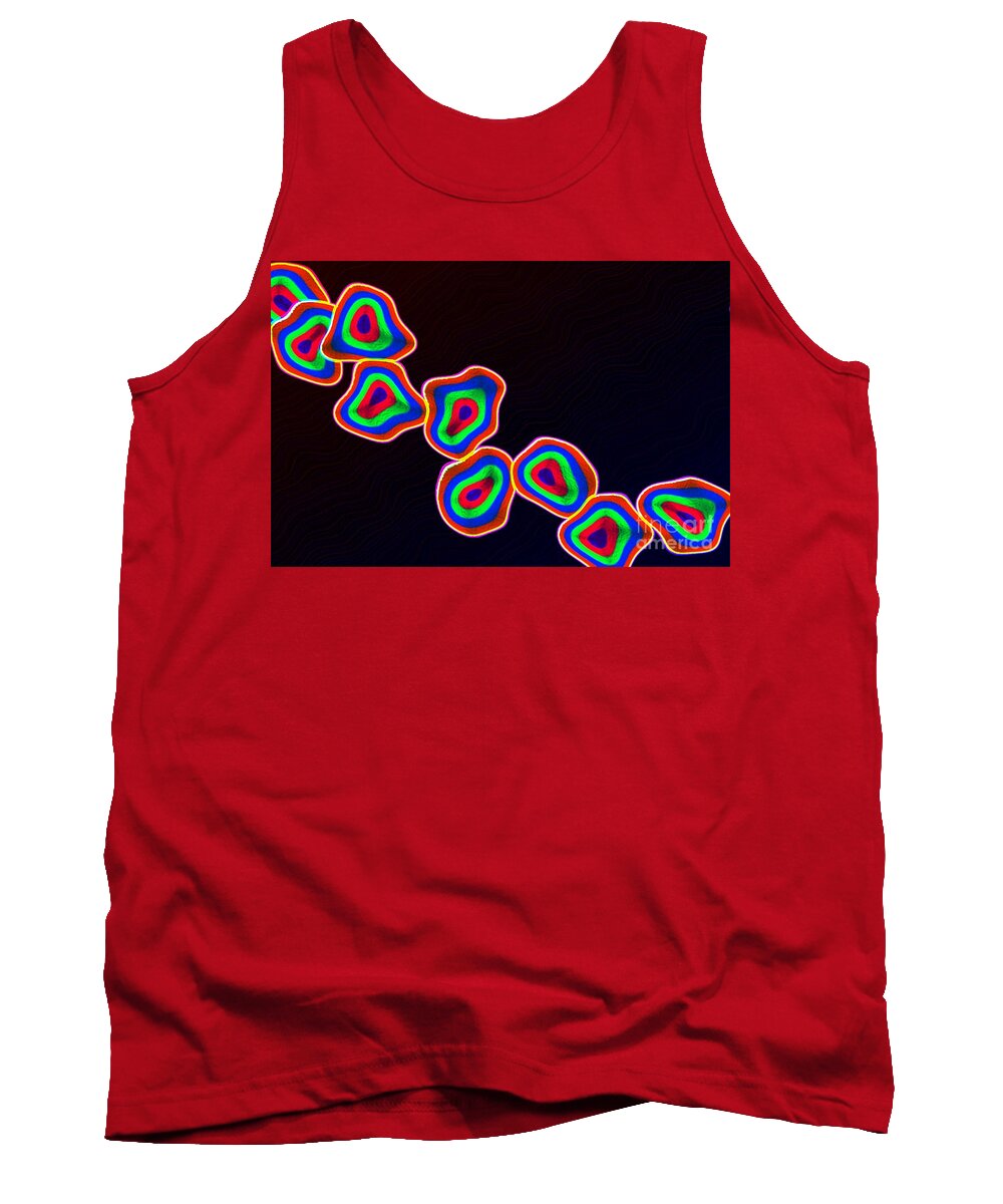 Circles Tank Top featuring the digital art Circles in Motion by Bill King