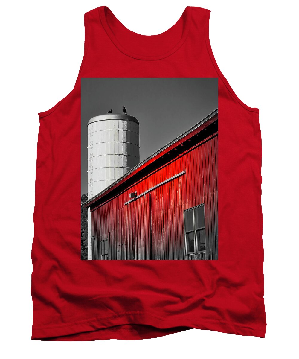 Barn Tank Top featuring the photograph Fading Barn by Jack Wilson