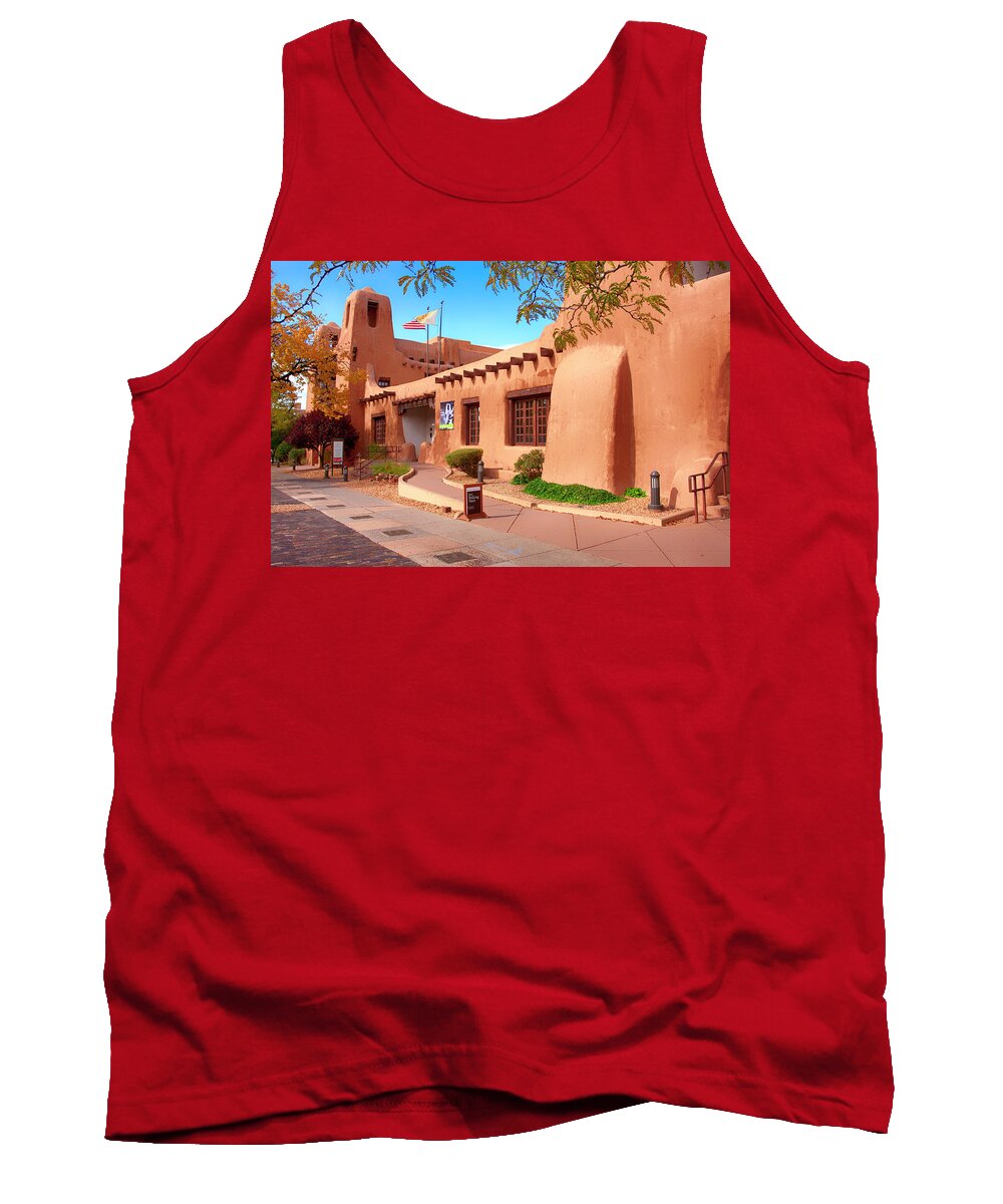 New Mexico Museum Of Art Tank Top featuring the photograph New Mexico Museum of Art by Chris Smith