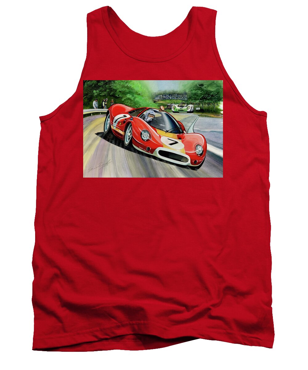 Art Tank Top featuring the painting P68 Through Karousel by Simon Read