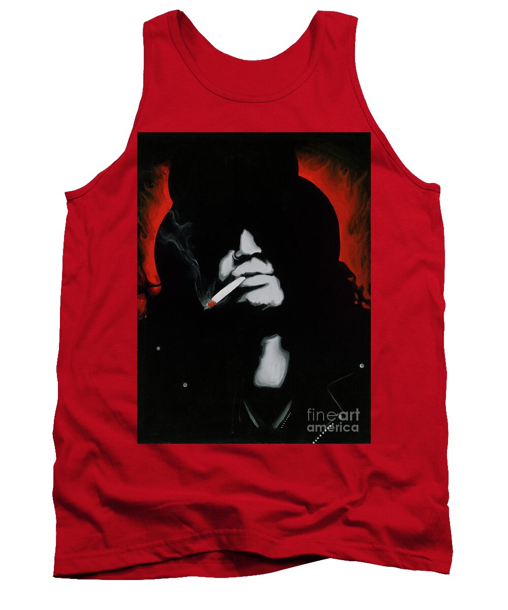 Slash Painting Tank Top featuring the painting Slash by Ashley Lane