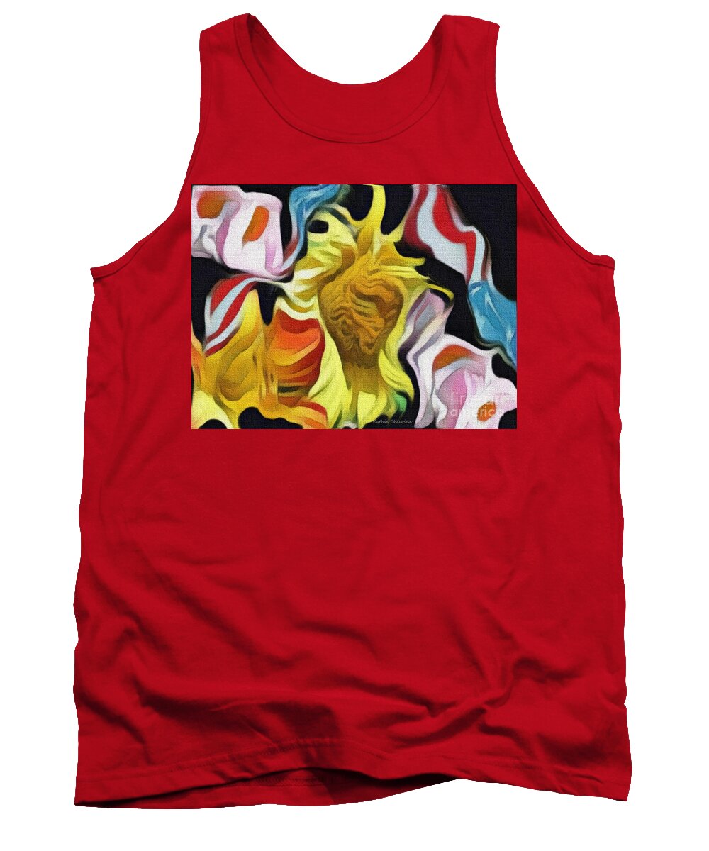 Photographic Art Tank Top featuring the digital art Sun King by Kathie Chicoine