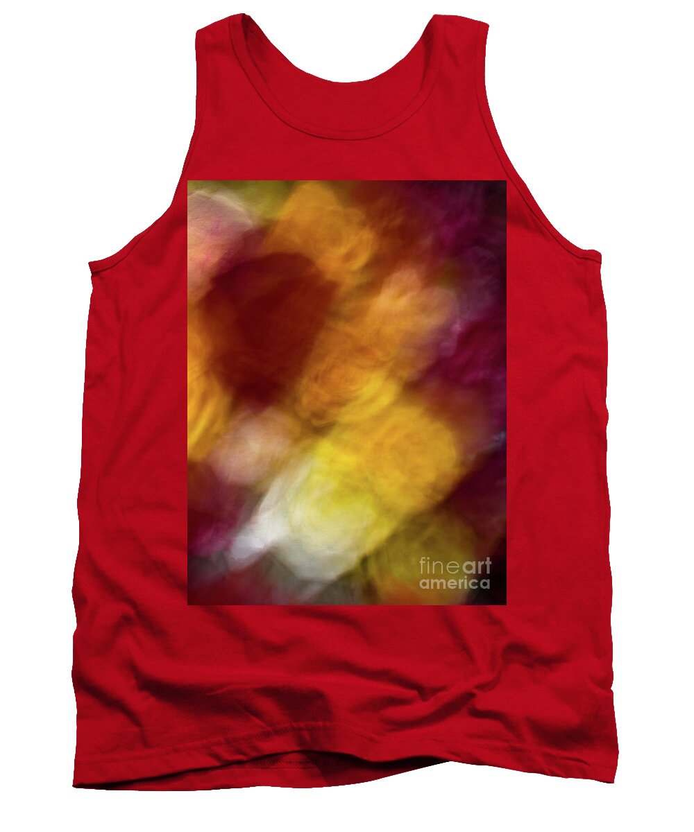 Abstract Tank Top featuring the photograph Sunflower abstract by Phillip Rubino
