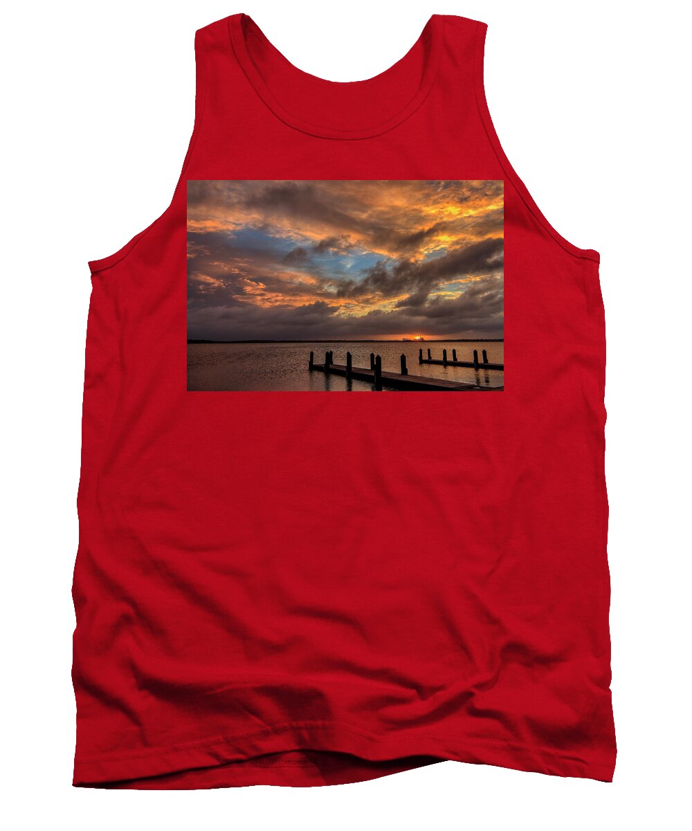 Sunset Tank Top featuring the photograph Sunset After Glow by JASawyer Imaging
