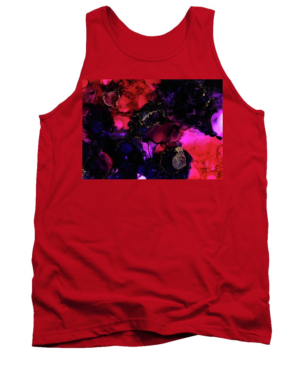 Fluid Tank Top featuring the painting The Only Soul by Jennifer Walsh