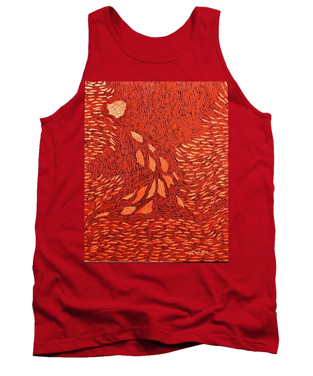 Waterfall Tank Top featuring the painting Waterfall by DLWhitson
