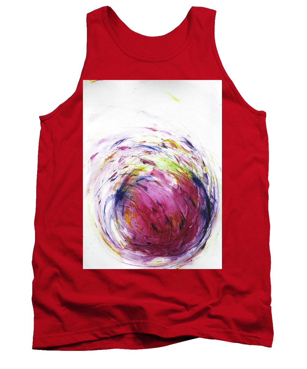  Tank Top featuring the painting 'Keep it Rolling' #1 by Petra Rau
