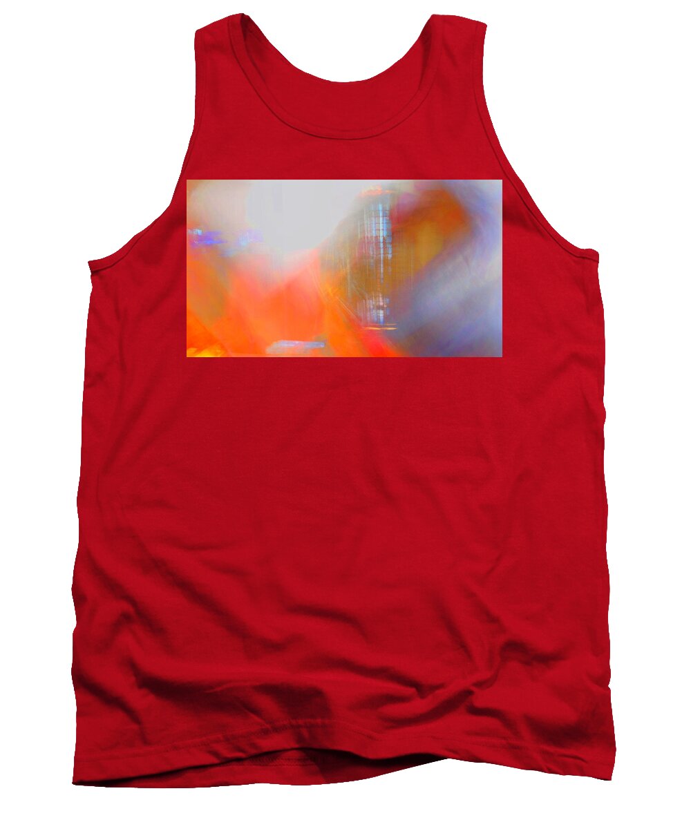 Abstract Tank Top featuring the photograph Lamp Abstract by Jerry Abbott
