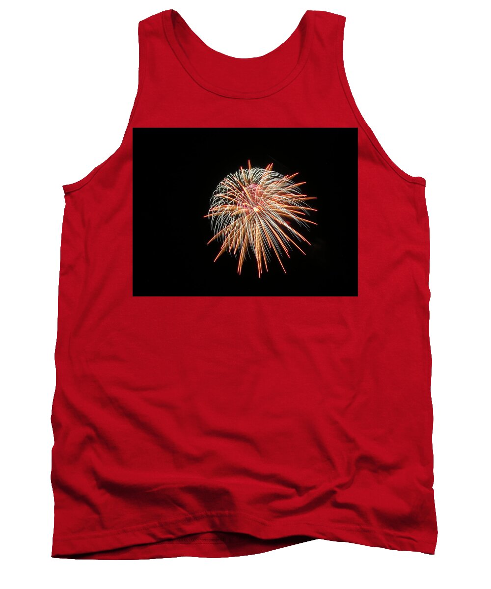 Fireworks Tank Top featuring the photograph Fireworks #33 by George Pennington