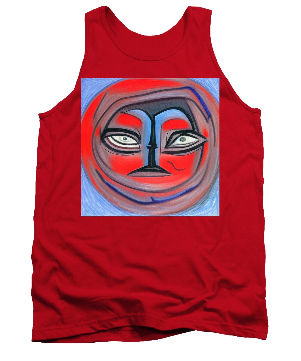 Abstract Ai Tank Top featuring the digital art A Eyes by Fred Moore