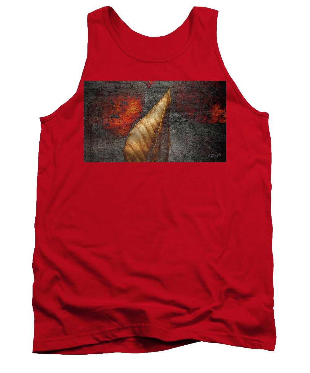 Autumn Tank Top featuring the photograph Autumn's Concrete Impression by Rene Crystal