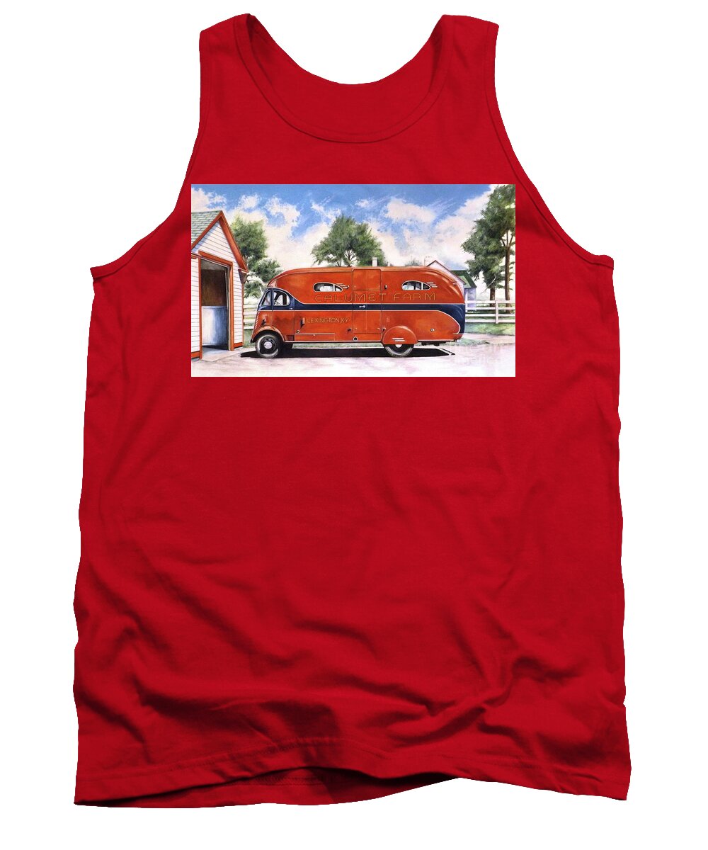 Drawing Tank Top featuring the drawing Bluegrass Memories by David Neace CPX