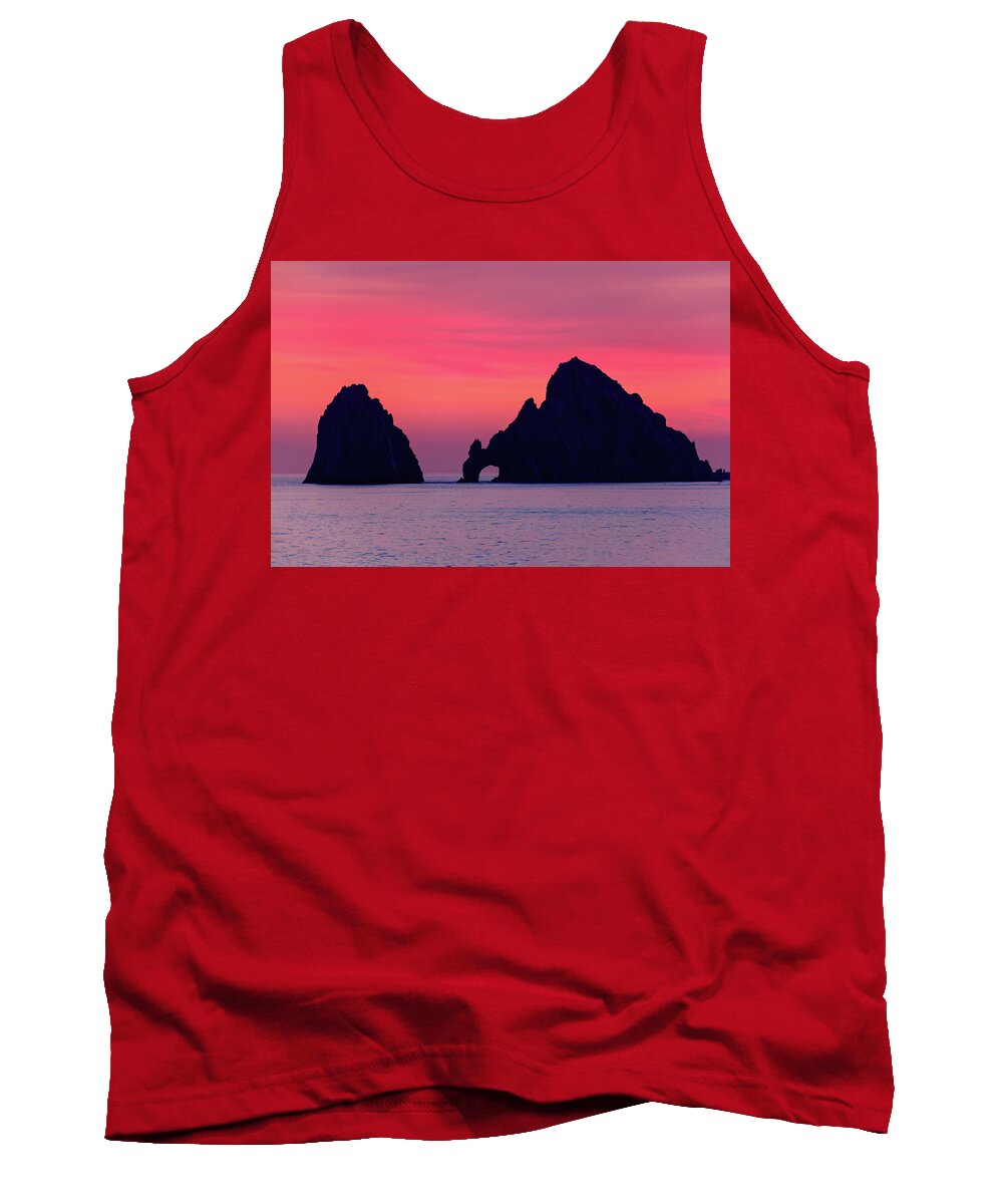 Cabo San Lucas Tank Top featuring the photograph Cabo Sunset II by Mark Harrington
