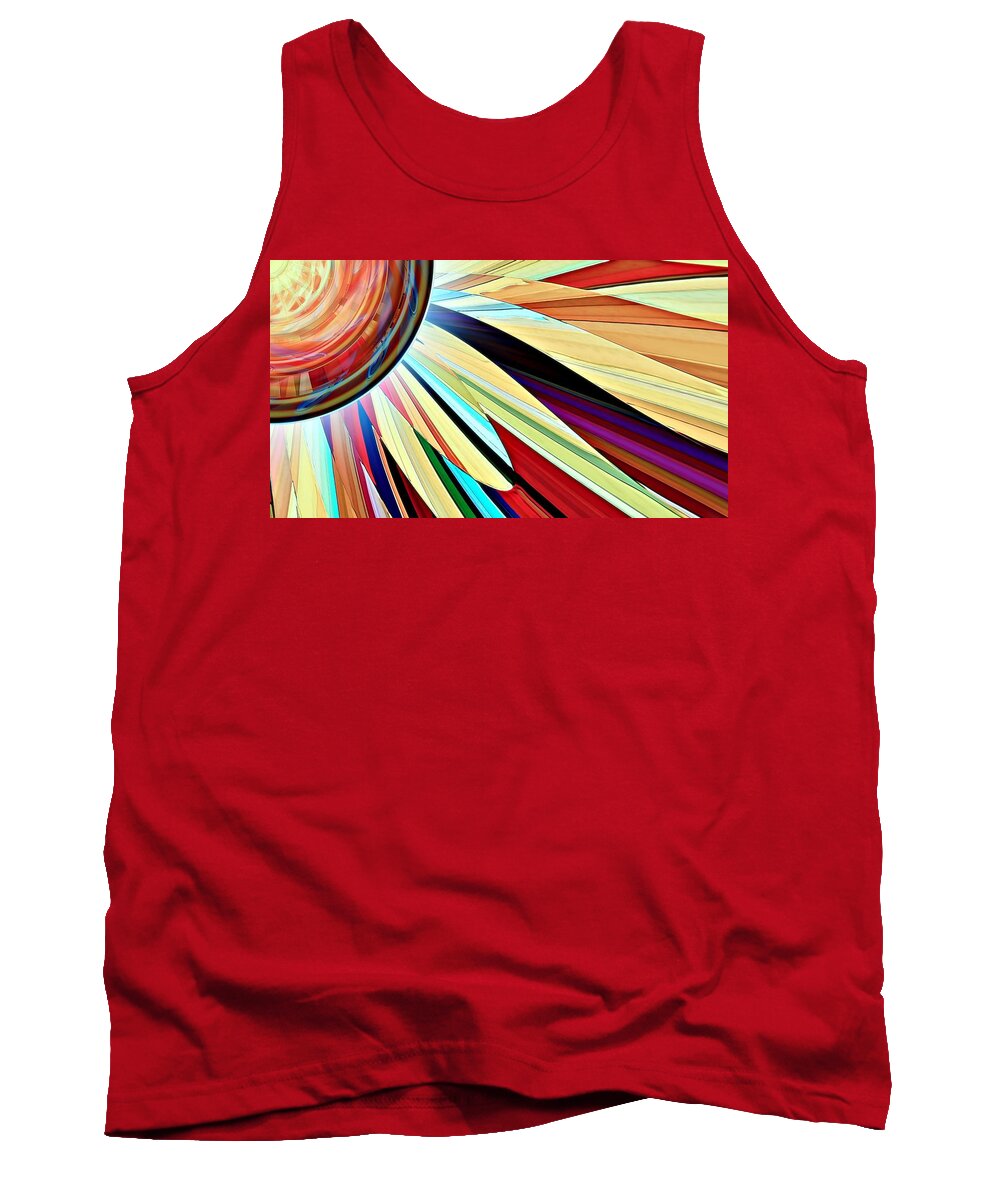 Sun Tank Top featuring the digital art Candle Power 5 by David Manlove
