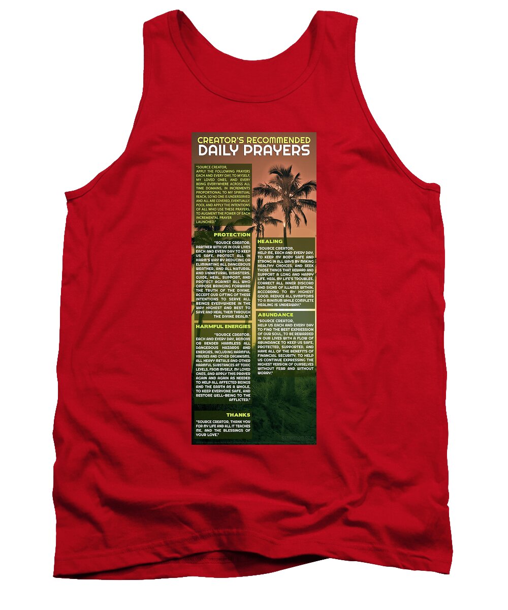 Creators Recommended Daily Prayer Requests Tank Top featuring the photograph Creators Daily Prayers_01 by Az Jackson