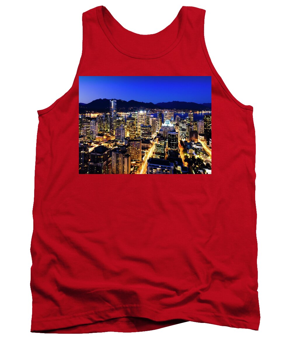 Vancouver British Columbia Canada 2010 Winter Olympic City Tank Top featuring the photograph Downtown Vancouver Canada 1374 by Amyn Nasser