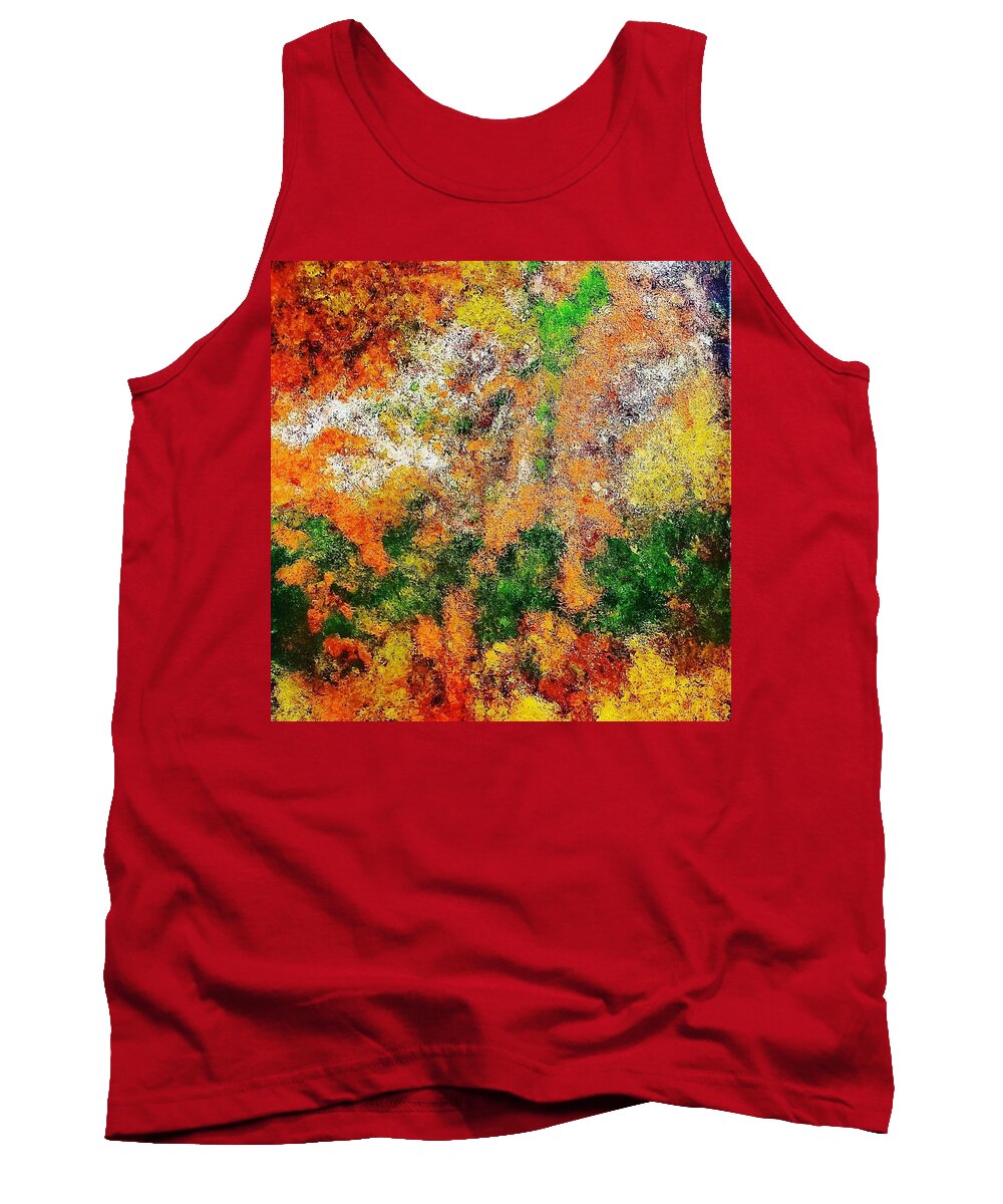 Earth Tank Top featuring the painting Earth by Amy Kuenzie