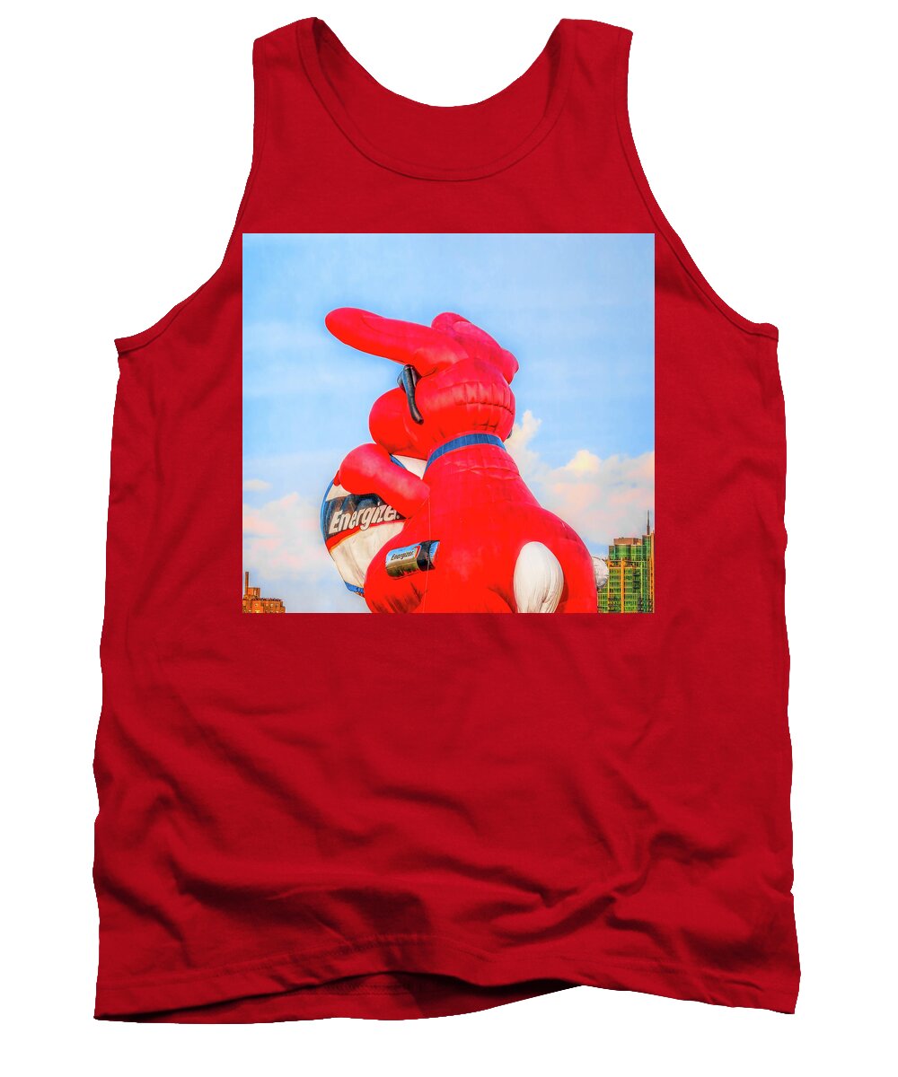 2016 Balloon Race Forest Park Tank Top featuring the photograph Energizer Bunny by Kevin Lane