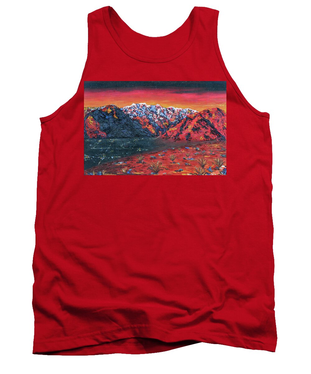 Landscape Tank Top featuring the painting Find Deliverance in You by Ashley Wright